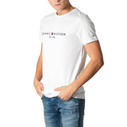 T-shirt en coton crème Tommy Hilfiger