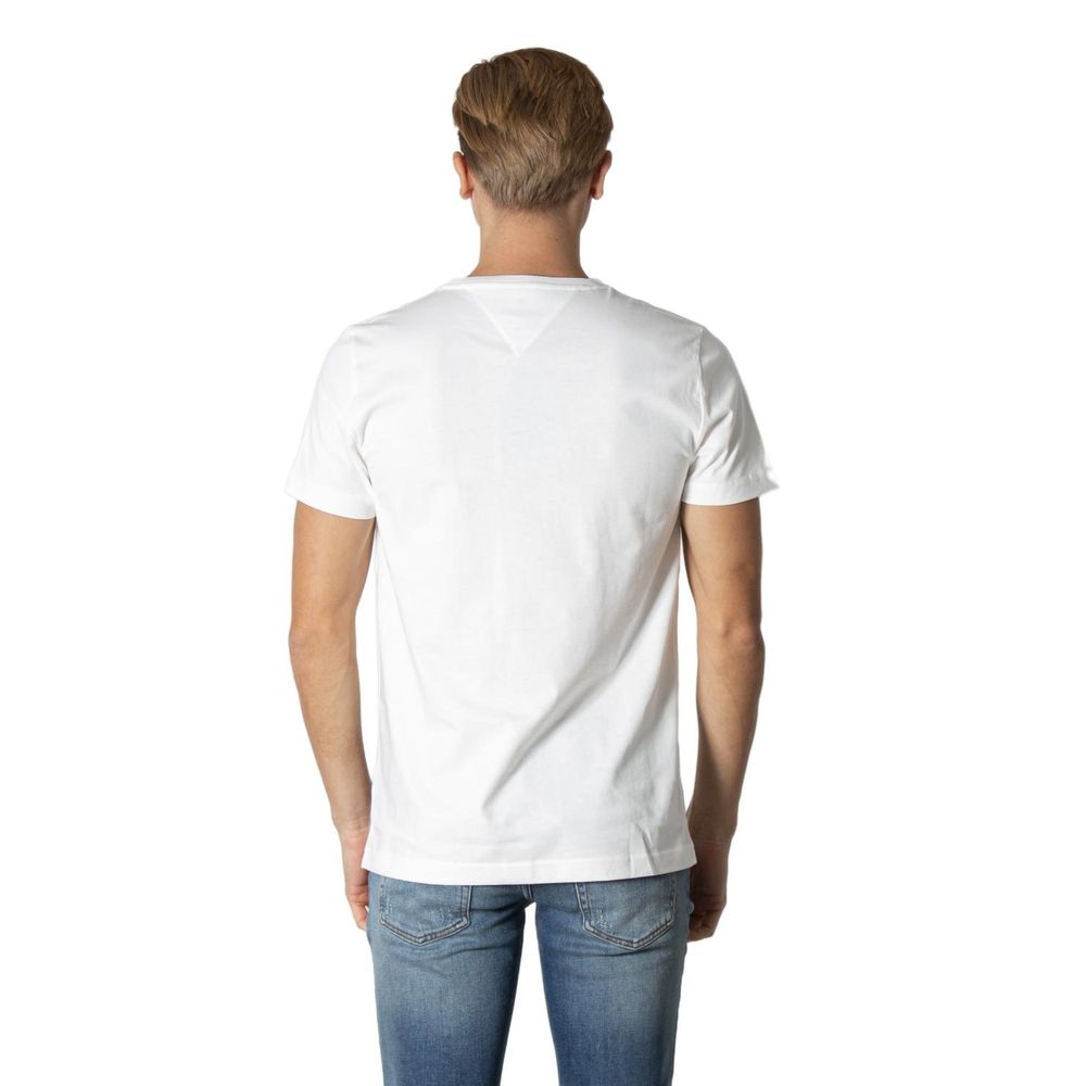 T-shirt en coton crème Tommy Hilfiger