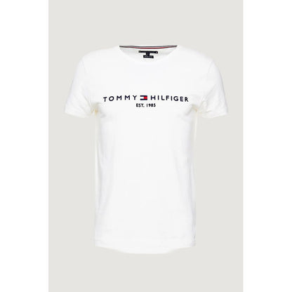 T-shirt en coton crème Tommy Hilfiger
