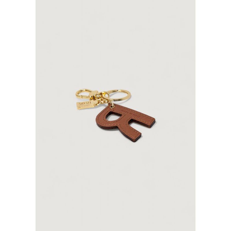 Alviero Martini Prima Classe Beige Leather Keychain with Letter R