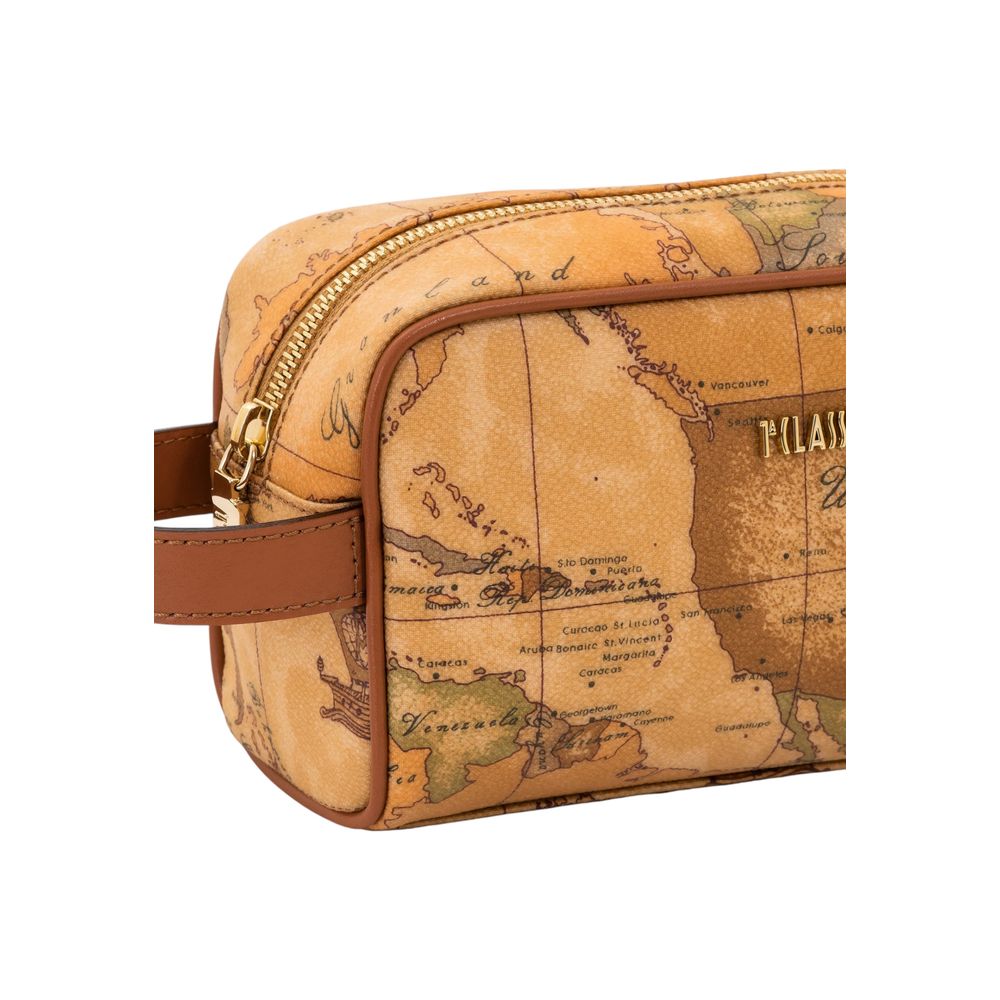 Alviero Martini Prima Classe Beige Kleedtas van Katoen