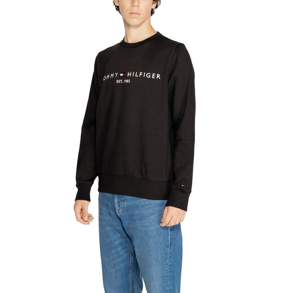 Sweat-shirt en coton noir Tommy Hilfiger Jeans