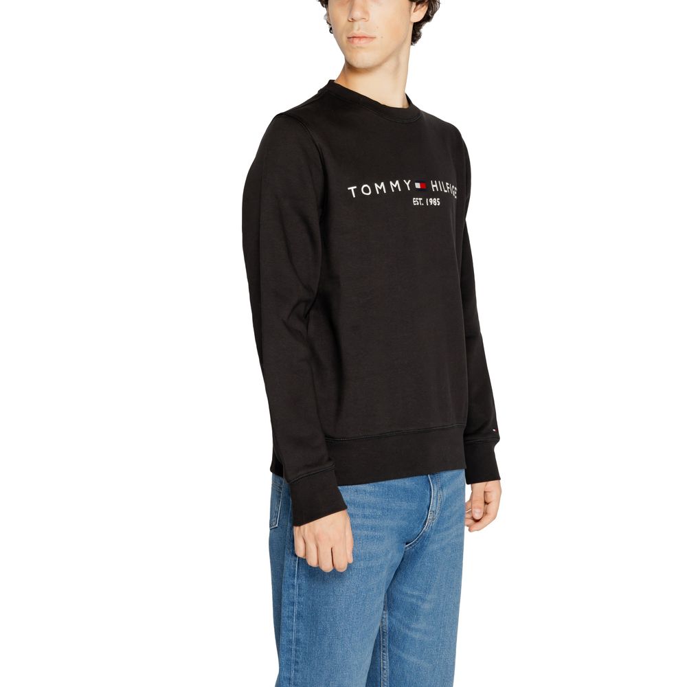 Sweat-shirt en coton noir Tommy Hilfiger Jeans