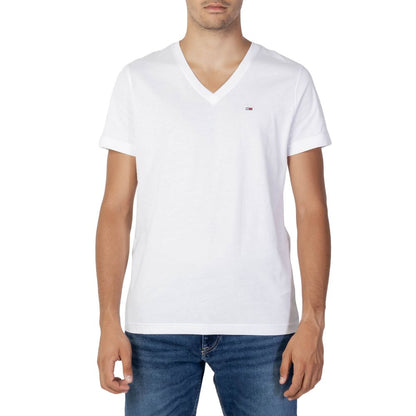 T-shirt en coton blanc Tommy Hilfiger Jeans