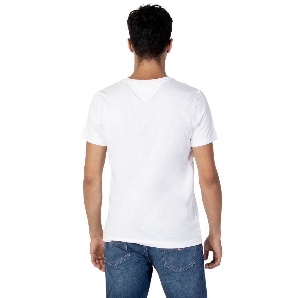 Tommy Hilfiger Jeans Wit Katoenen T-shirt