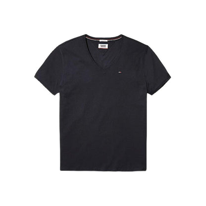 T-shirt en coton noir Tommy Hilfiger Jeans
