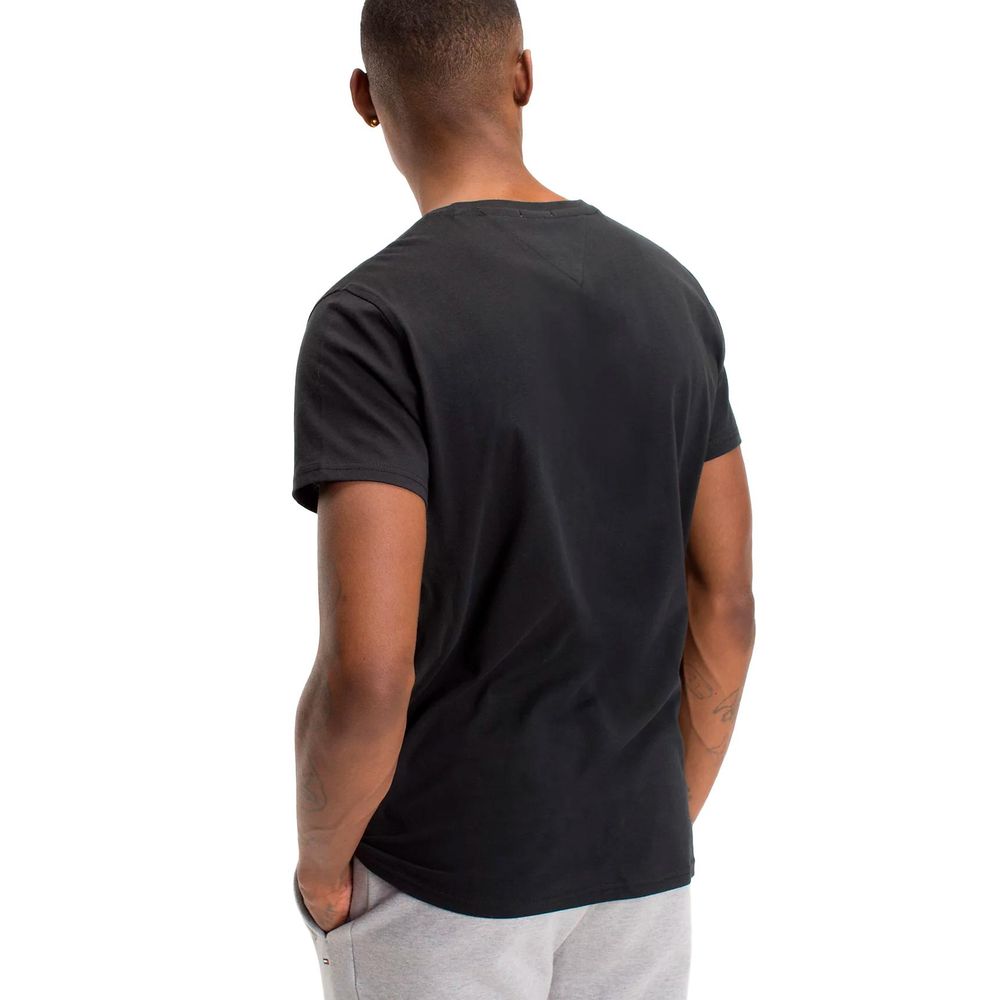 T-shirt en coton noir Tommy Hilfiger Jeans