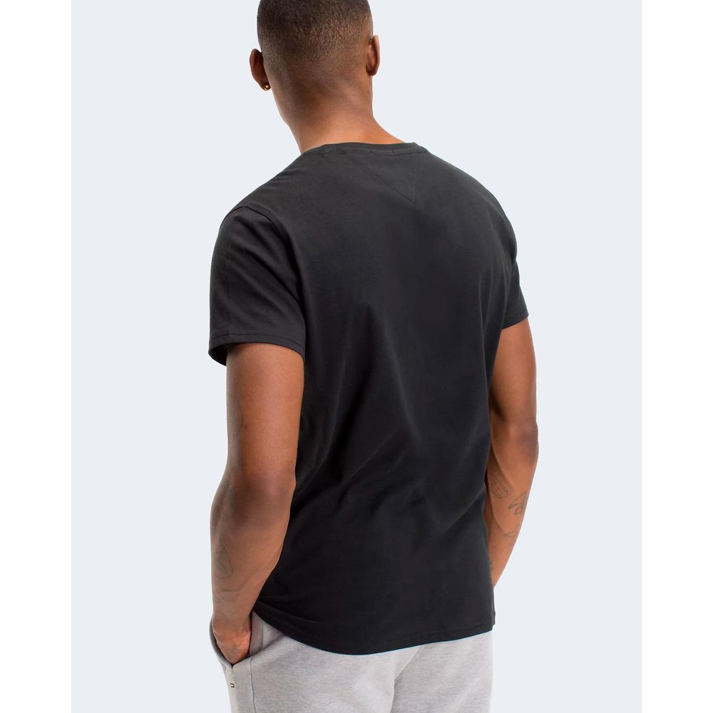 T-shirt en coton noir Tommy Hilfiger Jeans