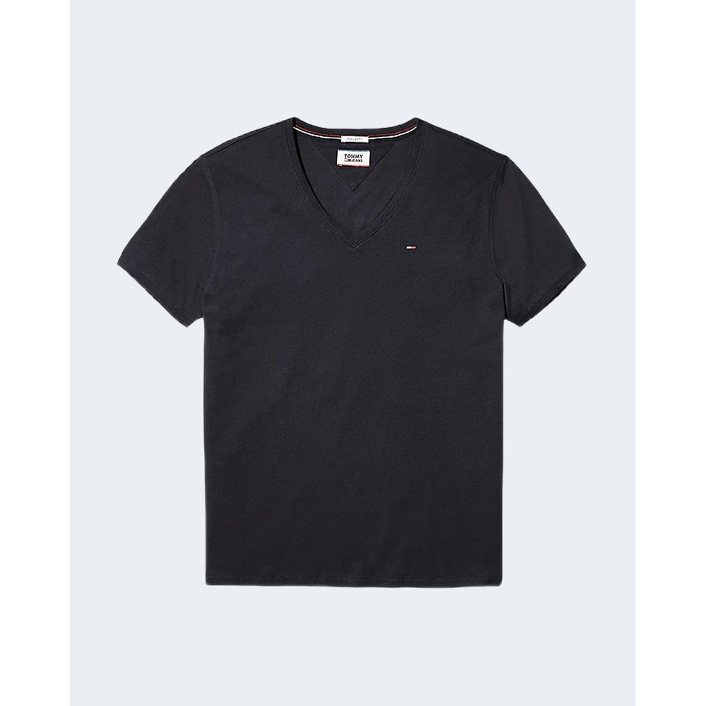 T-shirt en coton noir Tommy Hilfiger Jeans