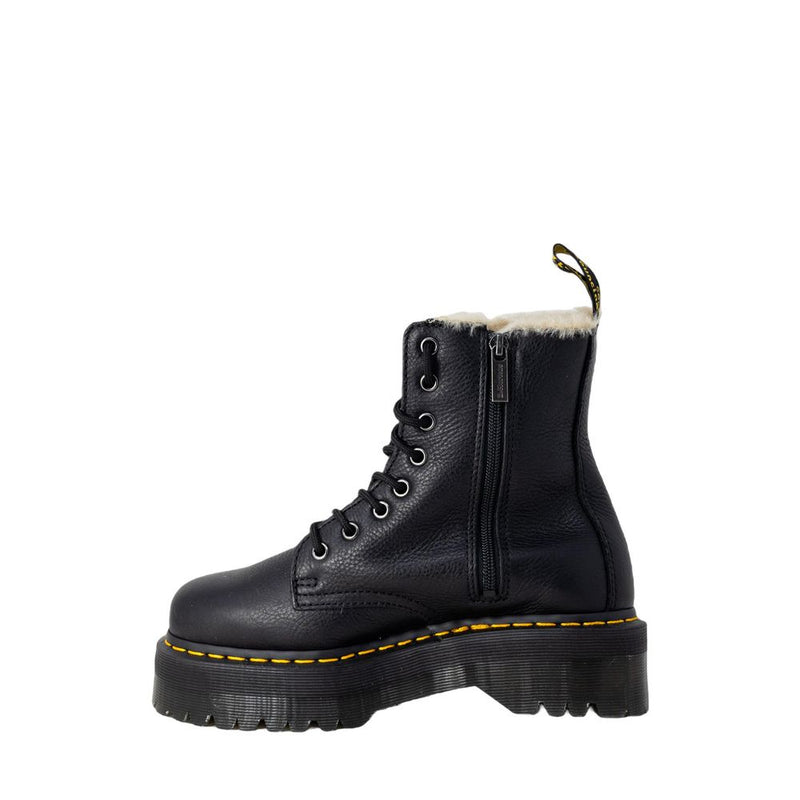 Dr. Martens JADON FL Black Leather Lace-Up Boots for Women