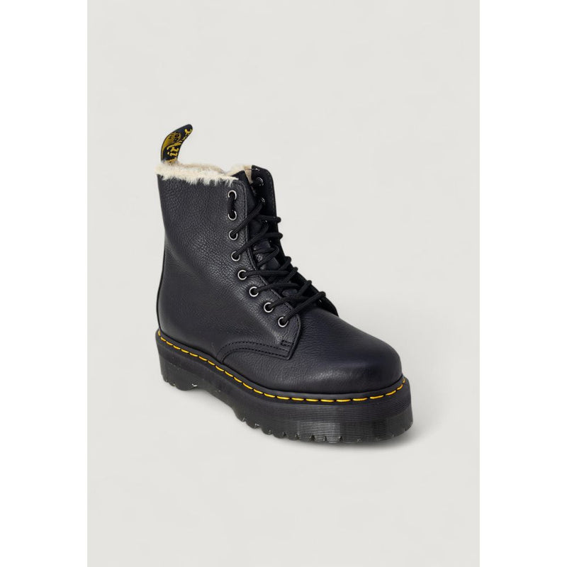 Dr. Martens JADON FL Black Leather Lace-Up Boots for Women