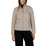 EA7 Emporio Armani Beige Bomber Jacket for Women