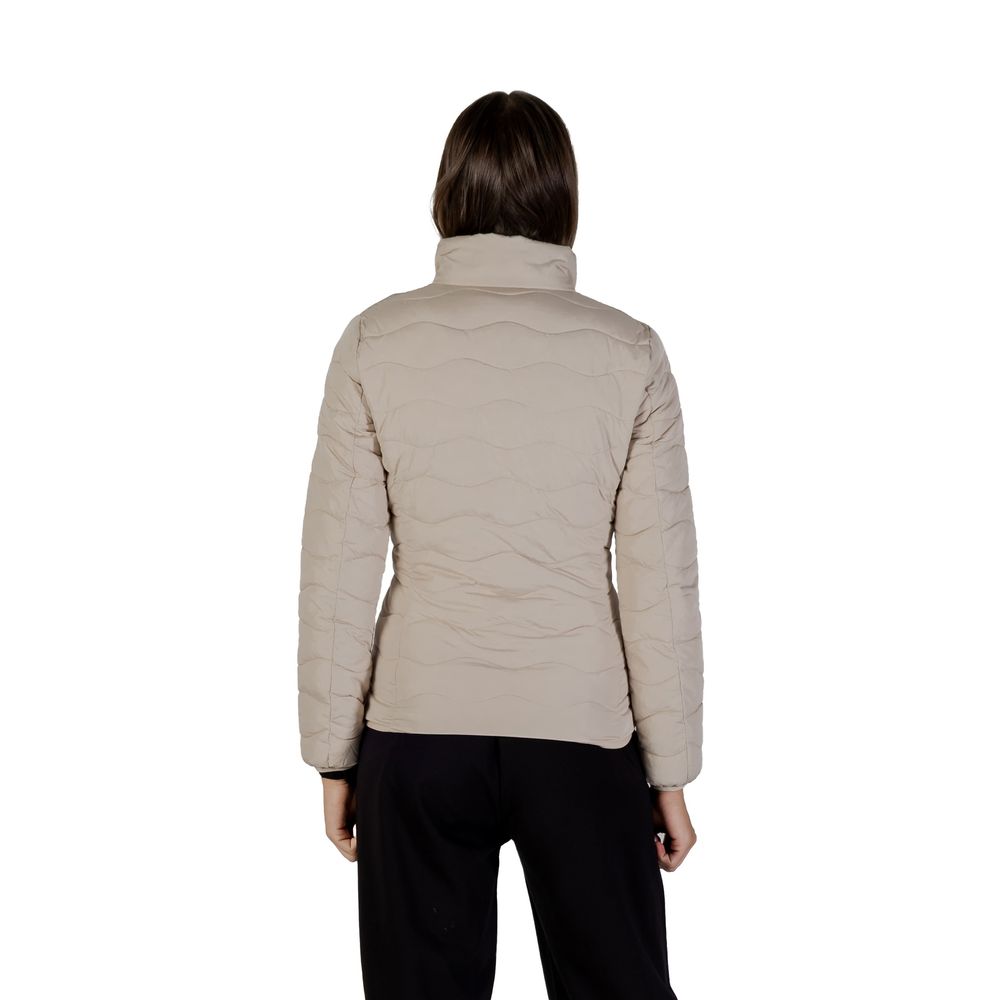 EA7 Emporio Armani Beige Bomber Jacket for Women