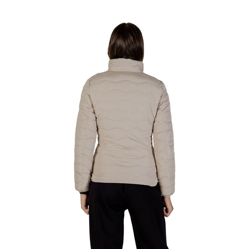 EA7 Emporio Armani Beige Bomber Jacket for Women