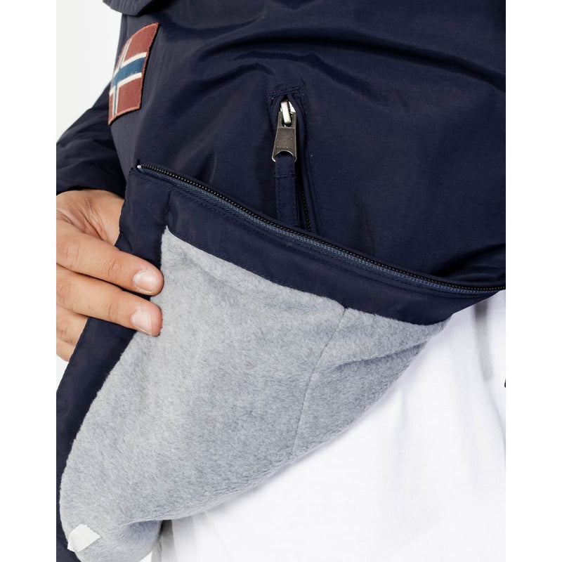 Napapijri RAINFOREST POCKET 2 Blue Polyester Shell Jacket