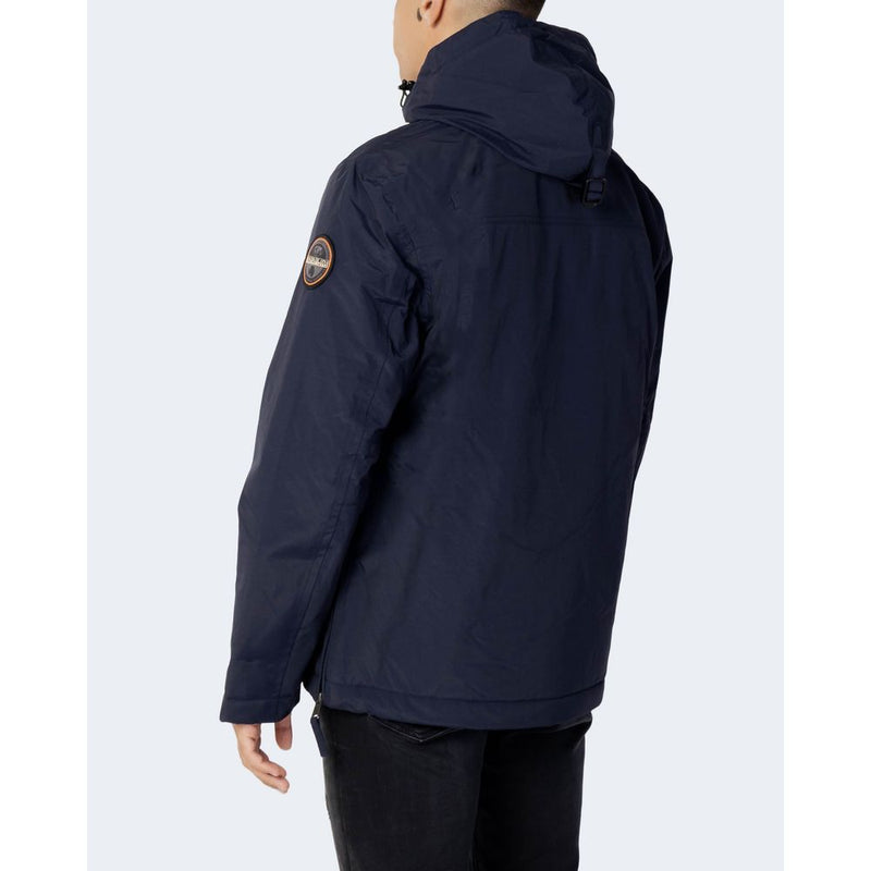Napapijri RAINFOREST POCKET 2 Blue Polyester Shell Jacket