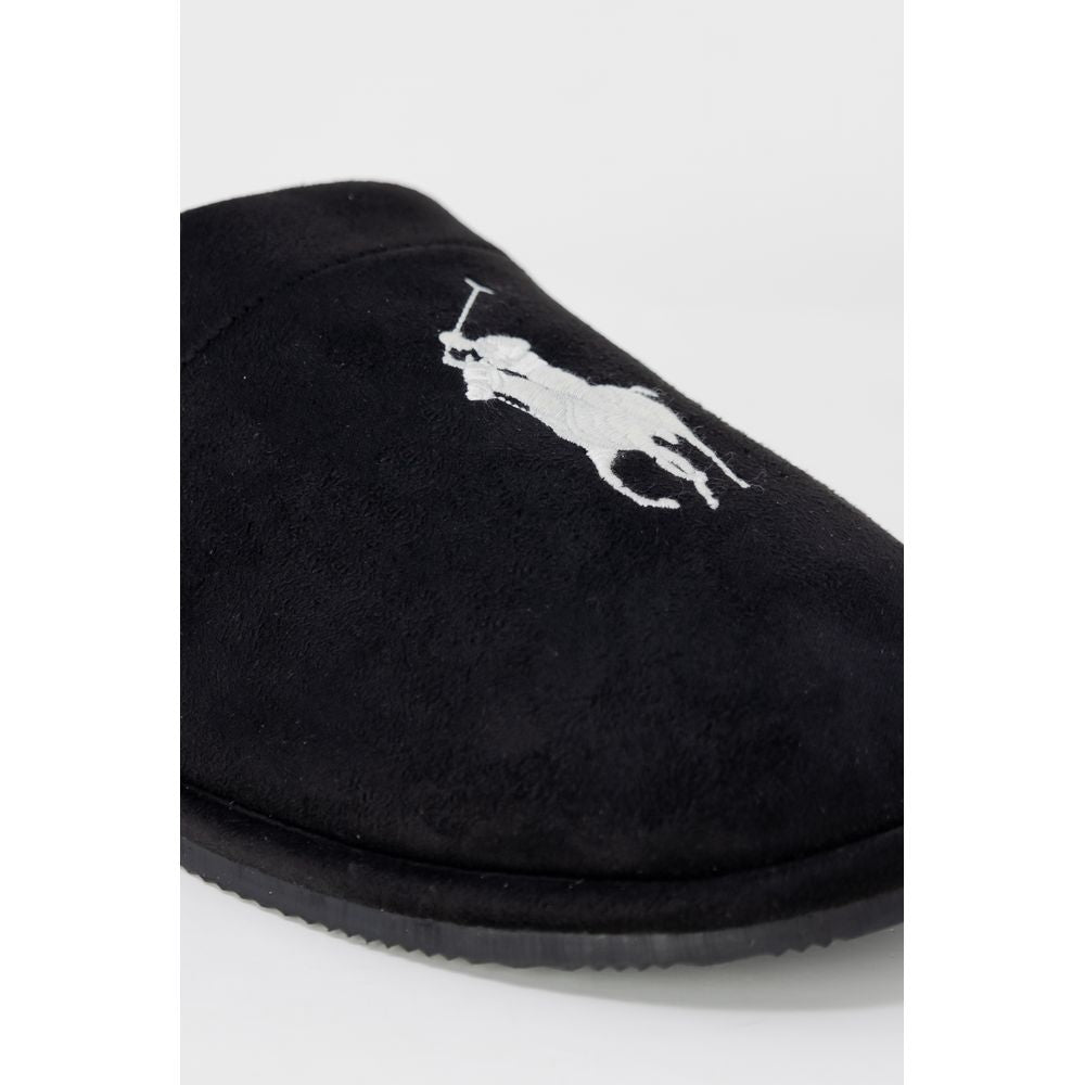 Ralph Lauren Black Polyester Slippers for Men - Stylish Comfort