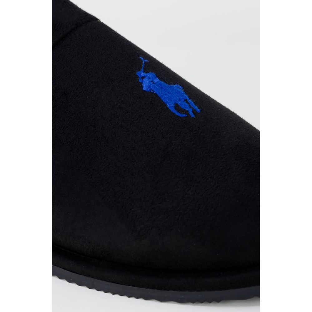 Ralph Lauren Black Polyester Slippers for Men - Stylish Comfort