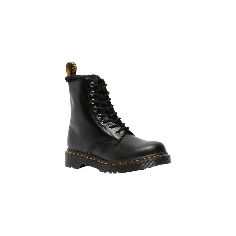 Dr. Martens 1460 SERENA Black Leather Lace-Up Boots for Women