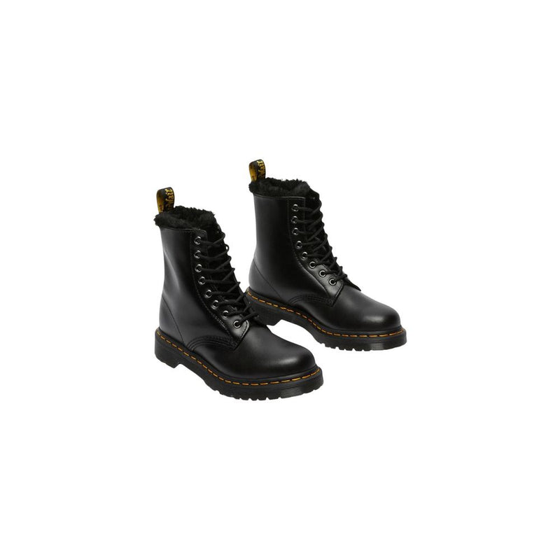 Dr. Martens 1460 SERENA Black Leather Lace-Up Boots for Women