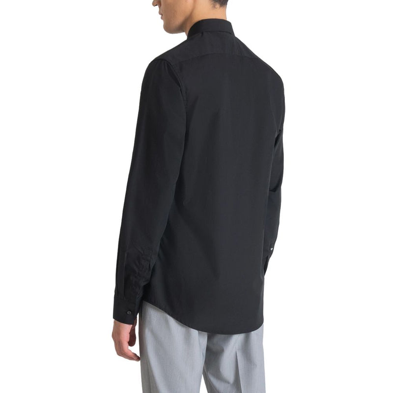 Antony Morato LONDON SLIM FIT Black Cotton Dress Shirt