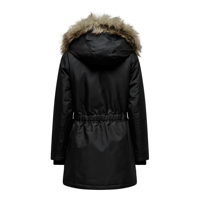 Only ONLIRIS FUR Black Polyester Parka for Women