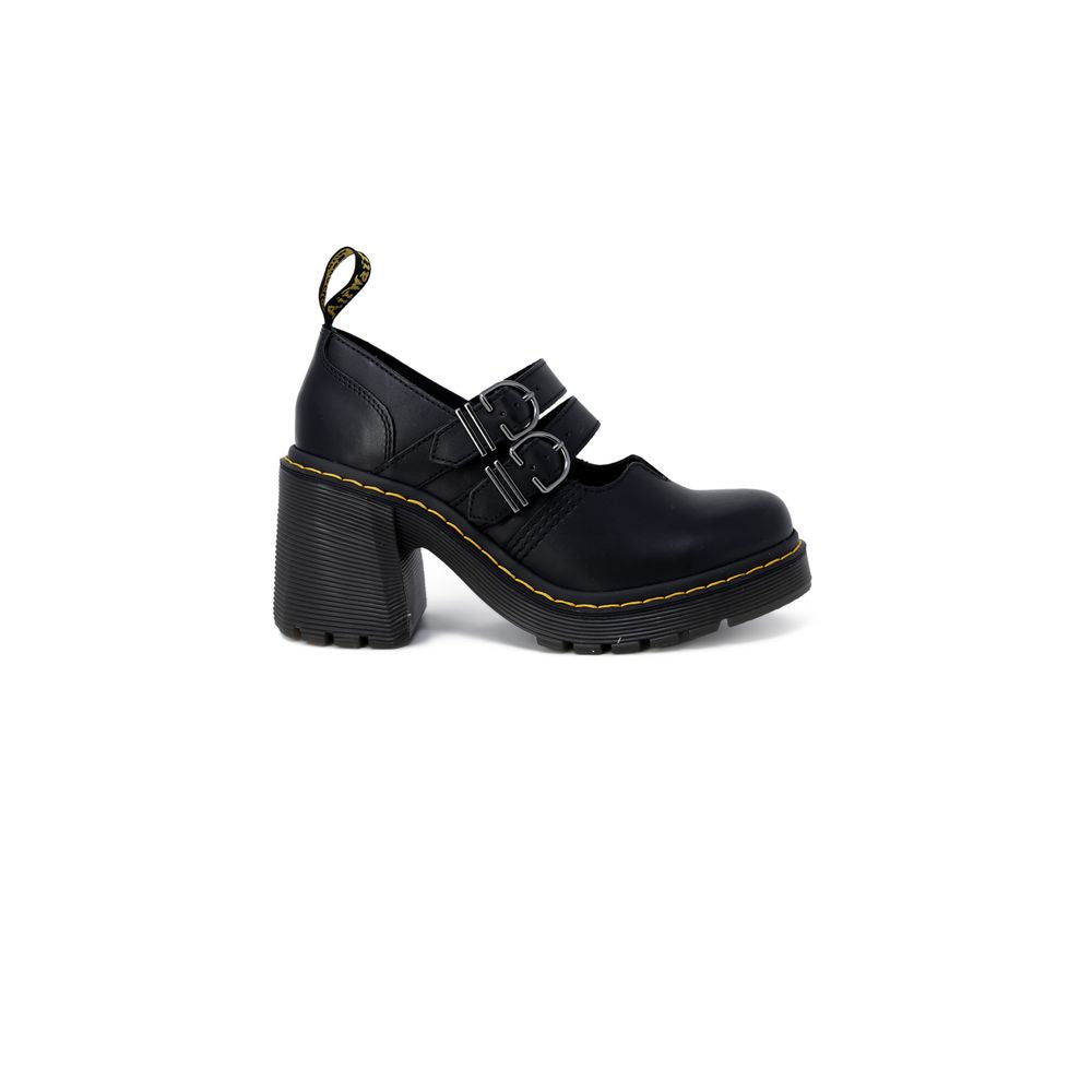 Dr. Martens Eviee Sendal Noir Cuir Talons Hauts
