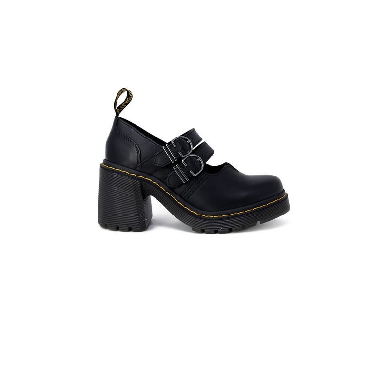 Dr. Martens Eviee Sendal Noir Cuir Talons Hauts
