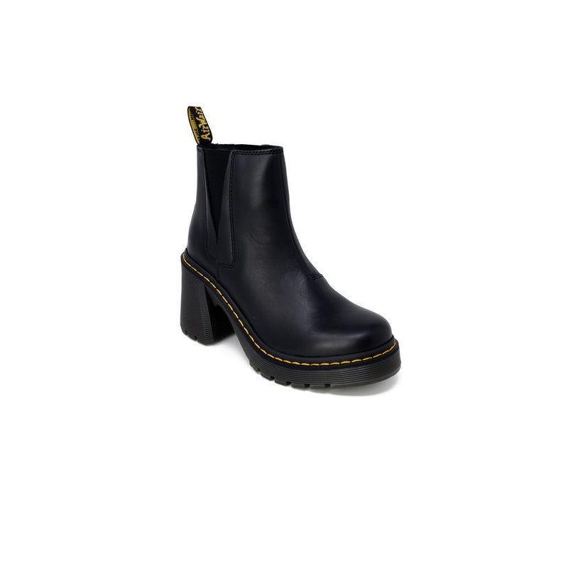 Dr. Martens Spence Sendal Black Leather High Heel Pumps for Women