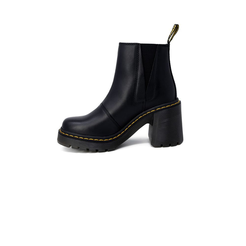 Dr. Martens Spence Sendal Black Leather High Heel Pumps for Women