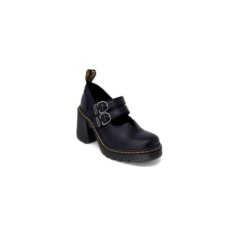Dr. Martens Eviee Sendal Noir Cuir Talons Hauts