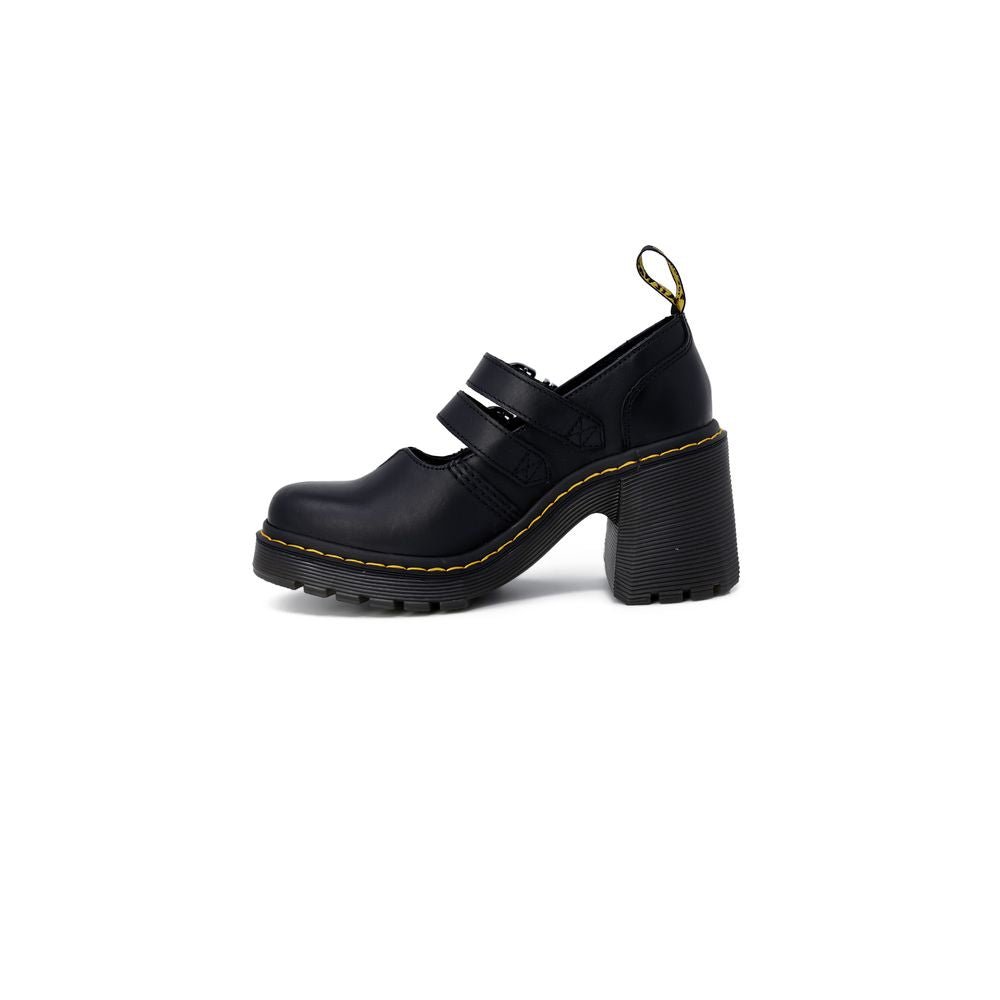 Dr. Martens Eviee Sendal Noir Cuir Talons Hauts