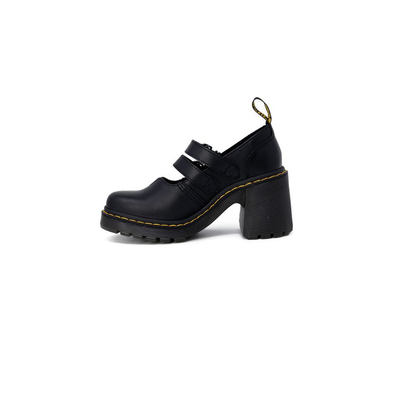 Dr. Martens Eviee Sendal Noir Cuir Talons Hauts