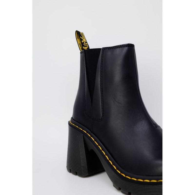 Dr. Martens Spence Sendal Black Leather High Heel Pumps for Women