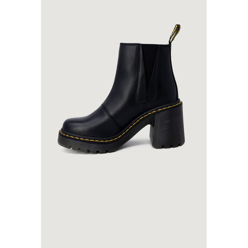 Dr. Martens Spence Sendal Black Leather High Heel Pumps for Women