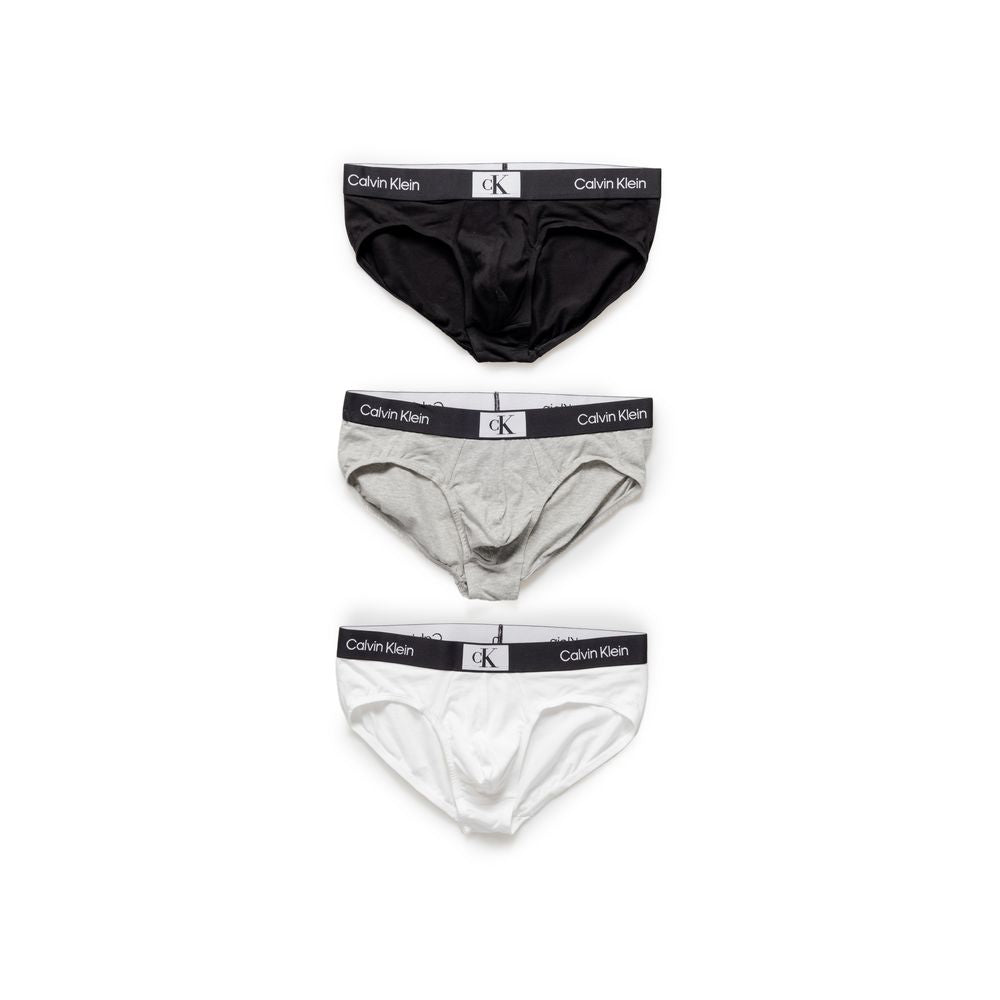 Calvin Klein Underwear White Cotton HIP BRIEF 3-Pack for Men
