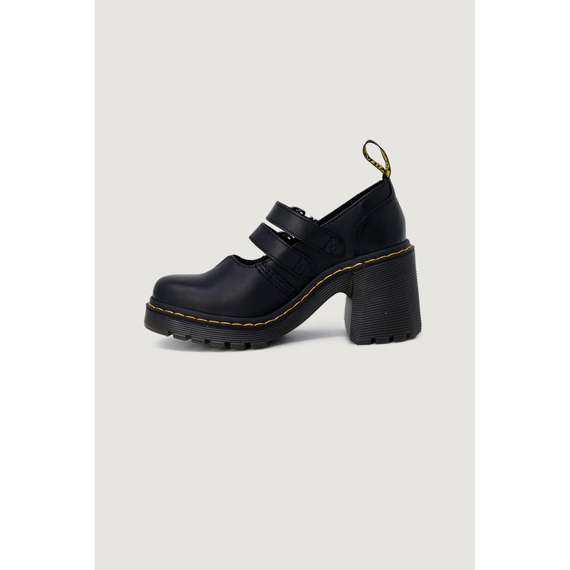 Dr. Martens Eviee Sendal Noir Cuir Talons Hauts
