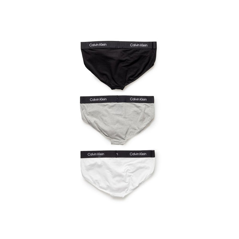 Calvin Klein Underwear White Cotton HIP BRIEF 3-Pack for Men