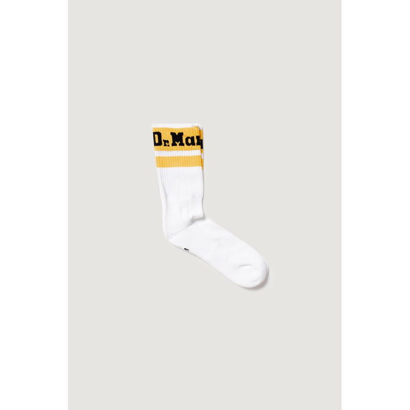 Dr. Martens White Athletic Logo Organic Cotton Blend Socks