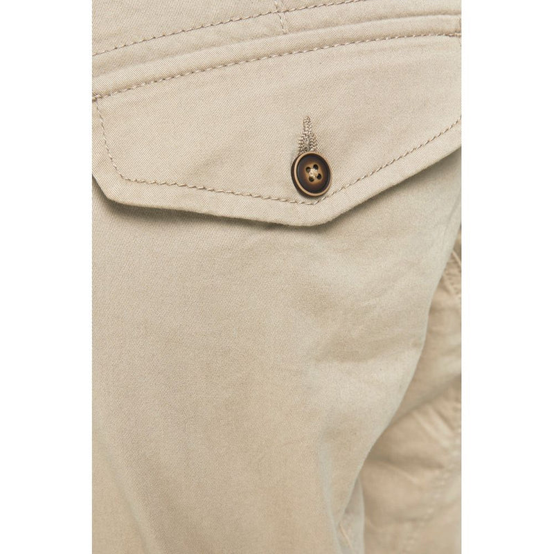 Jack Jones Beige Katoenen Cargobroek