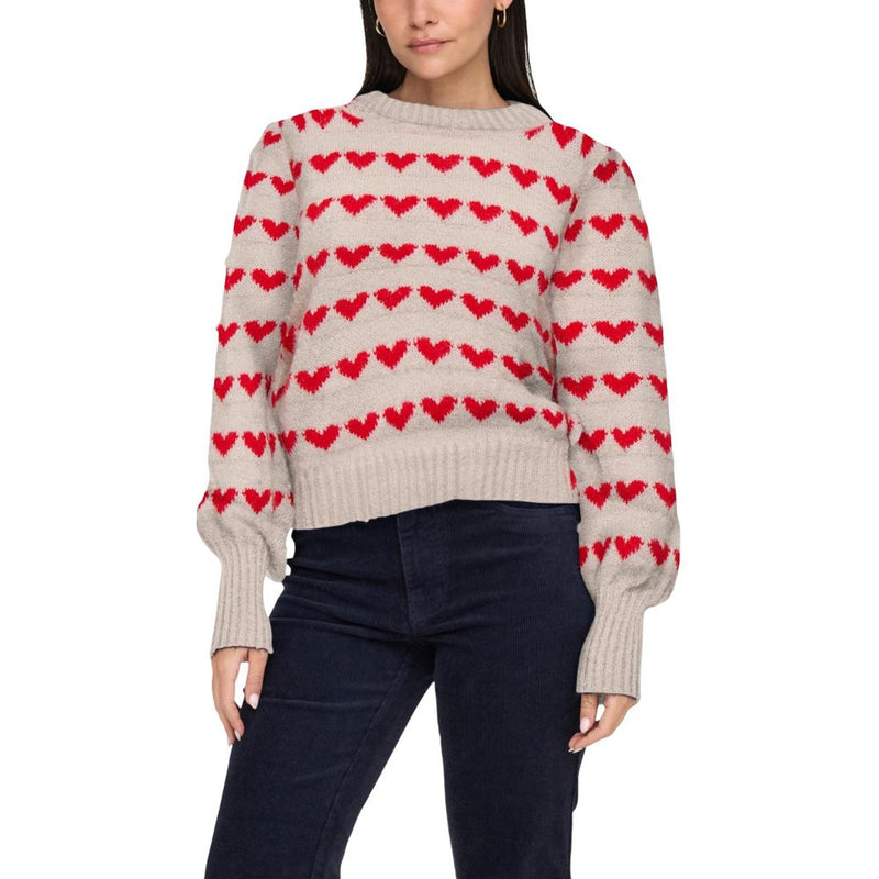Jacqueline De Yong JDYSIGRID LIFE Beige Sweatshirt pour Femme