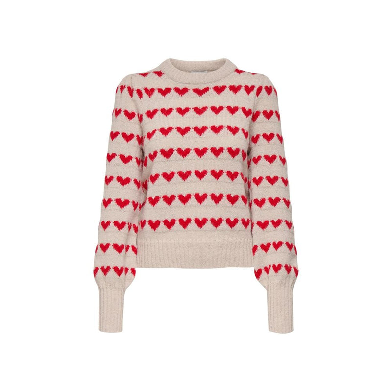 Jacqueline De Yong JDYSIGRID LIFE Beige Sweatshirt pour Femme