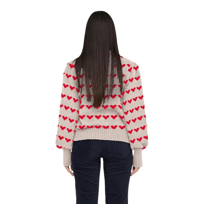 Jacqueline De Yong JDYSIGRID LIFE Beige Sweatshirt pour Femme