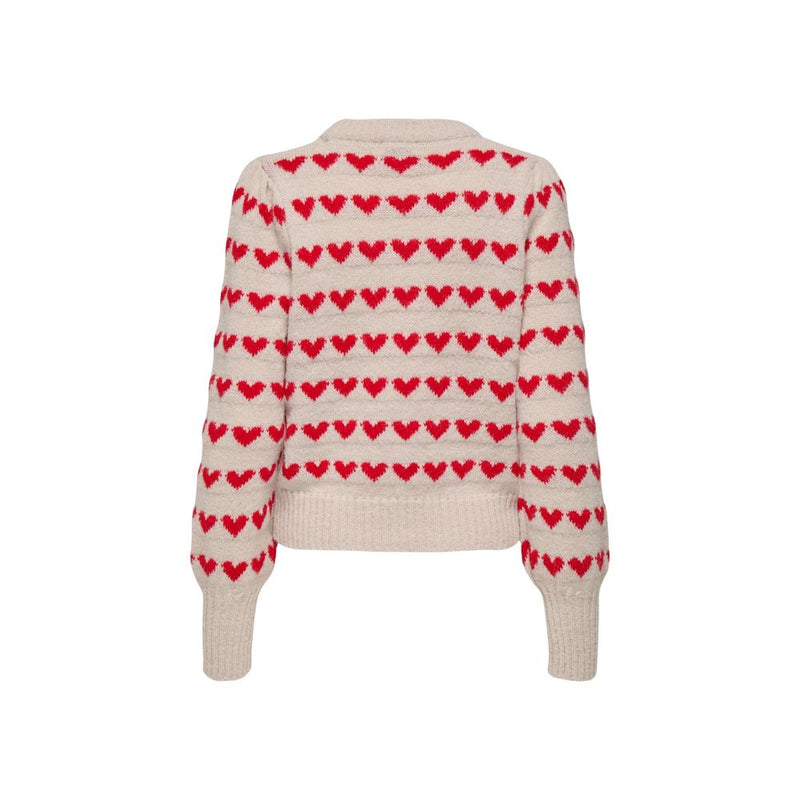 Jacqueline De Yong JDYSIGRID LIFE Beige Sweatshirt pour Femme