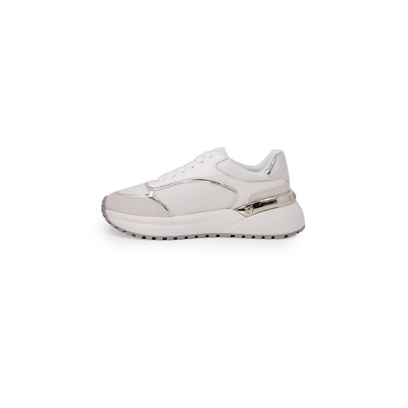 PINKO GEM 01 White Leather Low Top Sneakers for Women