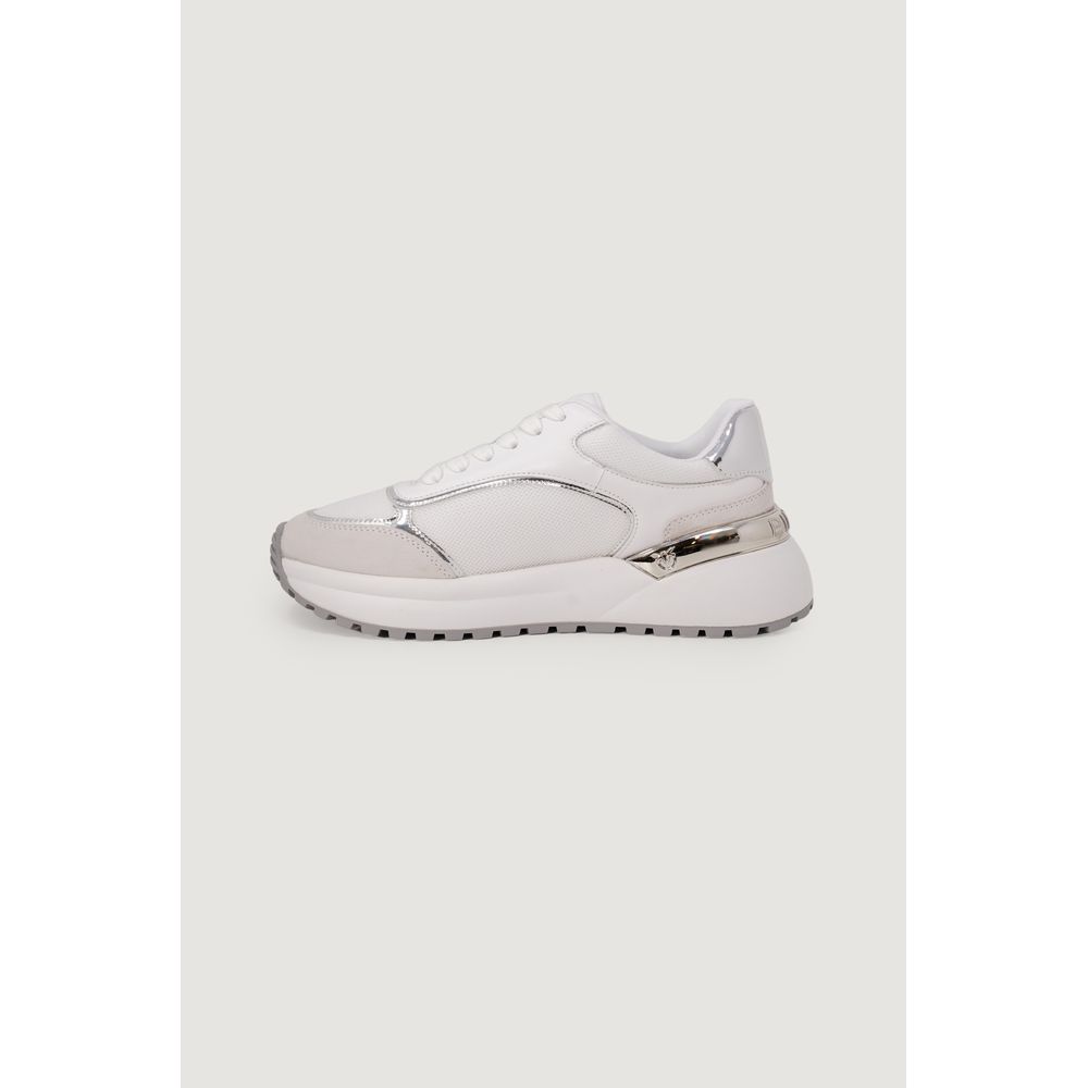PINKO GEM 01 White Leather Low Top Sneakers for Women