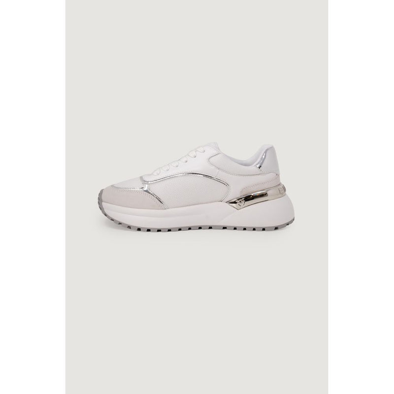 PINKO GEM 01 White Leather Low Top Sneakers for Women