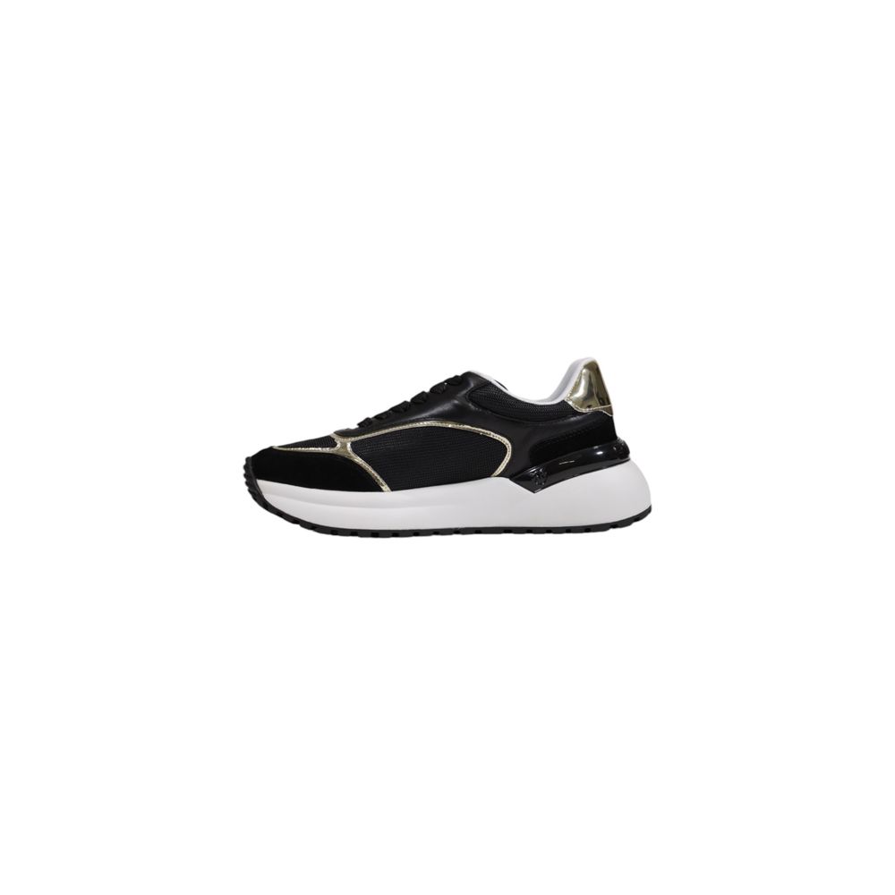PINKO GEM 01 Black Leather Low Top Sneakers for Women