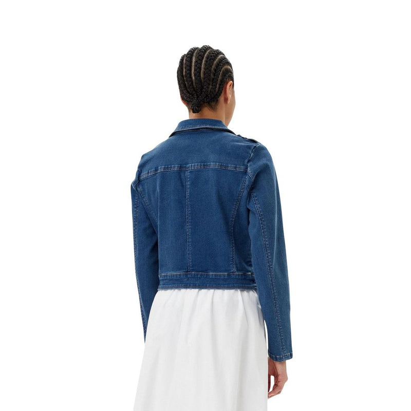 Morgan De Toi Blue Cotton Denim Jacket for Women