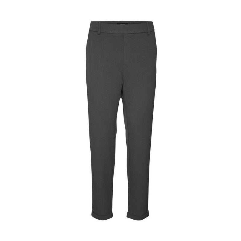 Vero Moda VMMAYA MW Loose Solid Pant - Stylish Gray Casual Trousers